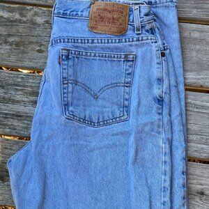 Vintage Women's Levi’s 550 High Waist Relaxed Fit Tapered Leg Plus Size 18 Reg L